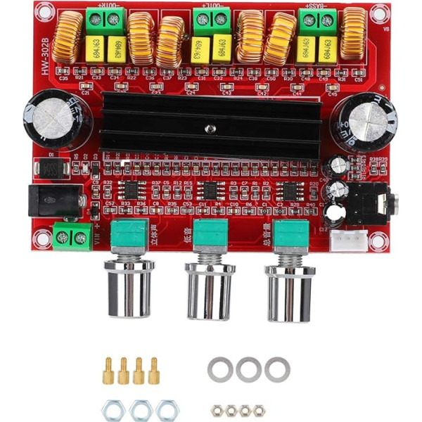 VBESTLIFE HW-302B 80Wx2 + 100Wx1 2.1 skaņas kanāla jaudas pastiprinātāja plate DC12-26V