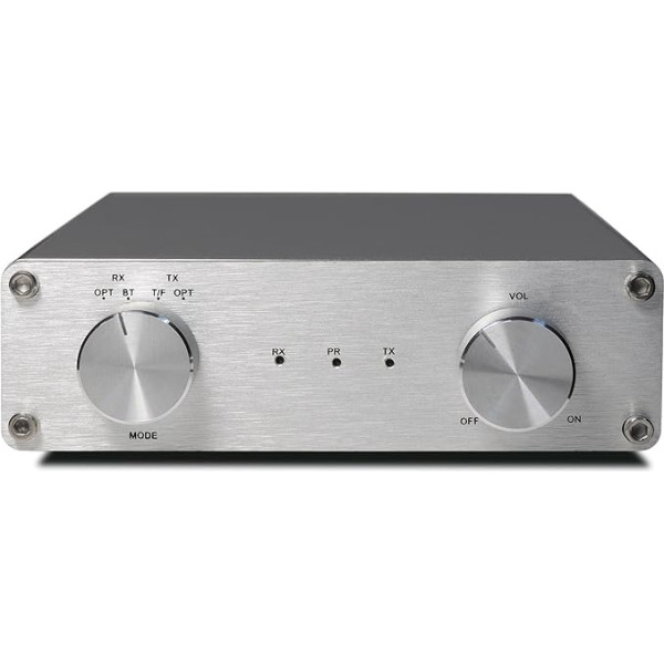 FeinTech AVS00200 Audio-Digital-Verstärker, D klases Stereo ar Bluetooth aptX, 40W, sudraba krāsā