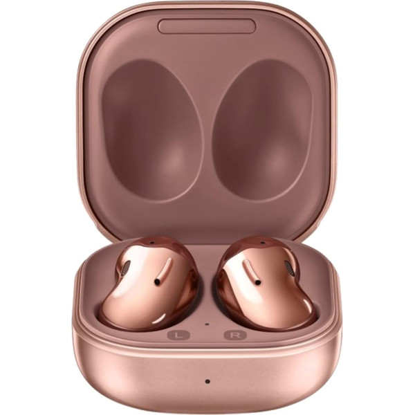 Samsung Galaxy Buds Live, bezvadu Bluetooth austiņas ar trokšņu slāpēšanu (ANC), ilgstoša darbība ar akumulatoru, AKG skaņa, ērta pielāgošana, bronzas krāsā (vācu versija)