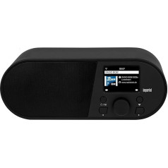 Imperial i105 interneta radio (WLAN, multivides atskaņotājs, USB, DLNA, krāsu displejs, modinātājs, lietotņu vadība), melns