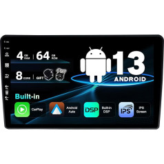 SXAUTO Android 13 autoradio priekš Renault Duster/Dacia Sandero/Lada Xray 2/Captur/Logan 2 - CarPlay Android Car - Kamera + Mikrofons - 4G + 64G - DAB 360-CAM Vadības stūres WiFi - 2 DIN IPS 9 collas