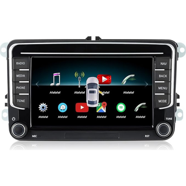 Android auto radio ar navigācijas ekrānu VW Golf 5 6 Skoda Polo Seat Passat, 7 collu Android Carplay Double DIN radio ar Bluetooth RDS GPS Original atpakaļgaitas kameras dekoders