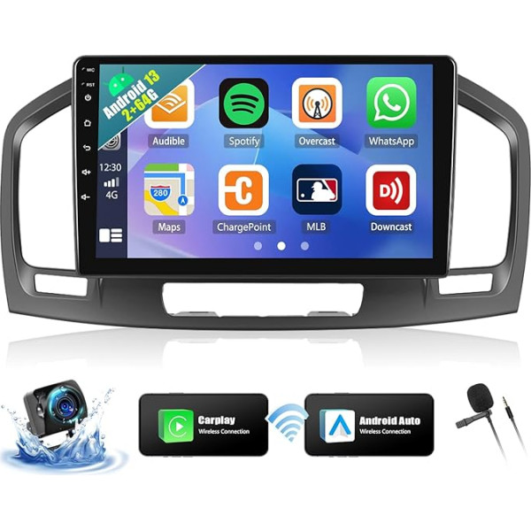 OiLiehu 2+64G Android 13 Auto Radio 2DIN Buick Regal/Opel Insignia 2009-2013 ar Wireless CarPlay Android Car 9