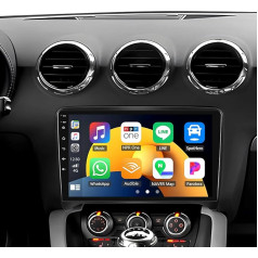 [2+64G] SIXWIN Android 13 autoradio Audi TT MK2 8J MK2 (2006-2012) ar Carplay/Android Car/Mirrorlink, 9 collu skārienekrāns ar WiFi/GPS/FM/Bluetooth