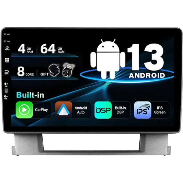 SXAUTO Android 13 Autoradio für Buick Excelle/Opel Astral (2010-2014) - Eingebaut CarPlay Android Auto - LED Kamera + MIC - 4G+64G - DAB 360-CAM Lenkradsteuerung WiFi Bluetooth DSP - 2 Din IPS 9 Zoll