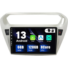 SXAUTO - 6G + 128G - Android 13 IPS autoradio Peugeot 301 (2013-2016) - Iebūvēts Carplay/Android Car/DSP - LED kamera + MIC - DAB stūres vadības ierīce Fast Boot 360-CAM WiFi AHD - 2 DIN 9 collas