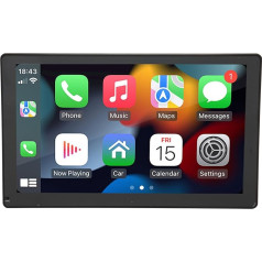 9 collu skārienekrāna autoradio ar 12 LED aizmugures skata kameru, bezvadu CarPlay un Android automašīnām, 2GB RAM 32GB ROM BT 5.0 GPS MirrorLink FM AM