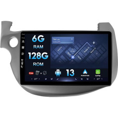 10 collu IPS 2 DIN Android 12 auto radio Honda Fit 2008-2013 ar GPS navigāciju Atbalsta Bluetooth DAB USB Carplay Android Car WiFi 4G MirrorLink RDS USB 6G + 128G