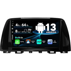 BXLIYER Android 12 IPS Auto Radio piemērots Mazda Atenza Mazda 6 (2012-2015) - Iebūvēts Carplay/Android Car/DSP - LED kamera + Mikrofons - 4G + 64G - DAB 360 kamera Stūres vadības stūres rats Fast Boot - 2