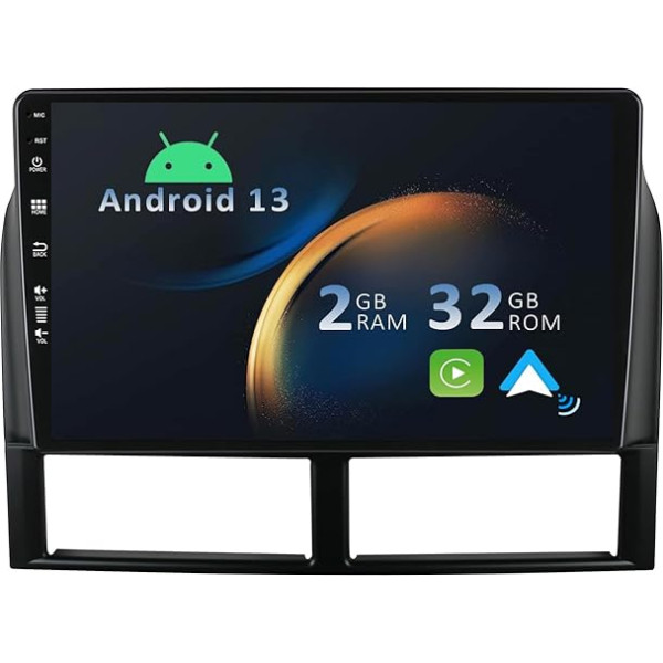 YUNTX Android 12 Auto radio Jeep Grand Cherokee (1996-2005) 2 Din [Iebūvēts bezvadu CarPlay/Android Car/GPS] IPS 2.5D 9 collu bezmaksas kamera DAB/Radio stūres vadības/WiFi/USB/Mirror Link/4G