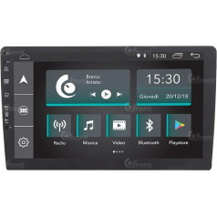 Universāls auto radio 2 DIN Android GPS Bluetooth Bluetooth WiFi USB DAB+ skārienjūtīgais ekrāns 10 collu 4Core Carplay Android Car