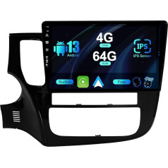 SXAUTO Autoradio Android 13 piemērots Mitsubishi Outlander (2012-2018) - Iebūvēts Carplay/Android Car/DSP - Kamera bez mikrofona - 4G + 64G - 10.1 collu 2 DIN - Atbalsta DAB stūres vadības ierīci 4G WiFi