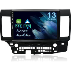 YUN TX Android 10 autoradio piemērots Mitsubishi Lancer (2010-2016) - 4G+64G - [Iebūvēts CarPlay/Android Car/DSP/GPS] - Bezmaksas 4-LED kamera un mikrofons Atbalsta DAB/ stūres vadības ierīci/MirrorLink/SWC