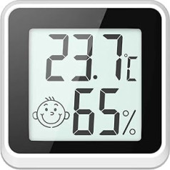 Digitālais termometrs Higrometrs Mini iekštelpu termohigrometrs Mitruma mērītājs Iekštelpu temperatūras un mitruma mērītājs Temperatūras mitruma mērītājs ar ērtu displeju