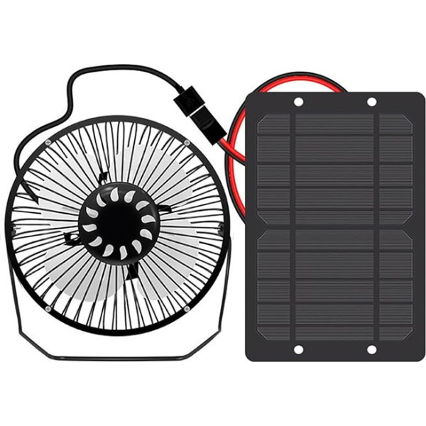 Saules paneļa ventilatora komplekts, 20W klusa darbība, saules enerģijas ventilators, enerģijas taupīšanas saules bēniņu ventilators, monokristāliskais silīcija saules panelis