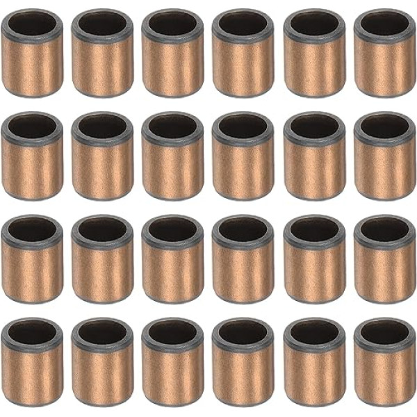 QUARKZMAN Gludie gultņi 6 mm urbums x 8 mm OD x 10 mm garums, bez eļļas, mašīnu bīdāmajiem komponentiem, 20 gab. iepakojumā