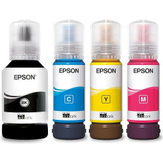 Epson C13T03R640 tintes kasetne (4) zilā, dzeltenā, dzeltenā, melnā 337ml 25 500 lappušu pudele EcoTank 102 Standard