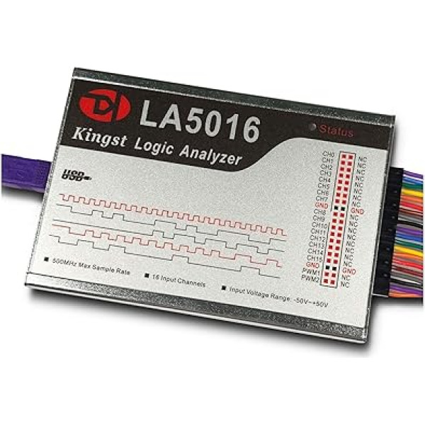 Kingst USB loģiskais analizators LA5016 16 kanāli 500MHz