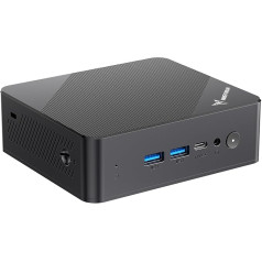 MINIS FORUM UN100P Mini PC Intel Alder Lake 12. paaudzes - N100, 16GB DDR4 RAM, 512GB PCIe SSD, 2 x HDMI 2.1 TMDS/USB-C, 4 x USB porti, WiFi 6, BT5.2, 2.5G RJ45