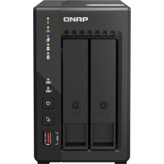 QNAP TS-253E-8G NAS sistēma ar 2 nodalījumiem