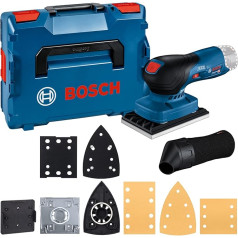 Bosch profesionālā 12 V sistēmas akumulatora orbitālā slīpmašīna GSS 12V-13 (saderīga ar Bosch Click & Clean sistēmu, komplektā ietilpst 3 x slīpēšanas plāksnes, 3 x slīpēšanas loksnes, putekļu maisiņš, caurumu ierīce, L-BOXX)