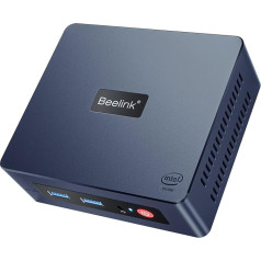 Beelink Mini S Mini PC W11 Pro 11. paaudzes N5095 (maks. 2,9 GHz), 8 GB DDR4+128 GB SSD, WiFi 5 (802.11b/g/n/ac), Bluetooth 4.0, Dual HDMI, 4k, USB 3.0