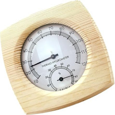 KJDKNC Sauna Raumthermometer Tragbare Wandhalterung Hygrometer Präzise Temperatur und Luftfeuchtigkeitsmessung Temperatur und Luftfeuchtigkeit Messgerät Raumzubehör