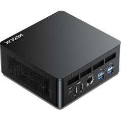 MINIS FORUM Mini PC AD78, mini galddators ar AMD Ryzen 7 7840HS (8C/16T, līdz 5,1 GHz), 32 GB DDR5, 1 TB SSD, HDMI, USB4, RJ45 2,5G, WiFi 6E / BT5.3