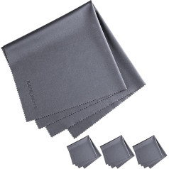 K&F Concept Microfibre Cleaning Cloth Pack of 4 for Electronic Devices, Camera, Lens, Filters, Glasses, Display, Laptop Phones, Universal Microfibre Cloth for 40 cm x 40 cm Square Wipes