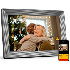 KODAK 10 collu digitālais fotorāmītis, WiFi iespējots digitālais fotorāmītis ar Skylight kalendāru, skārienjutīgo ekrānu, 32 GB atmiņu, 800 x 1280 izšķirtspēju, mūzikas un video atskaņošanu