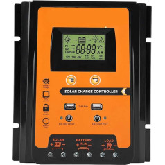 Keenso 12V / 24V 30A / 50A / 70A MPPT Solar Charge Controller Saules paneļu akumulatoru kontrolieris Dual USB LCD displejs (70A) Auto un motociklu daļas