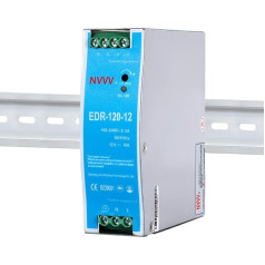 NVVV EDR-120-12 120W 12V DC 10A DIN-Rail Power Supply Industrial DIN Rail Power Supply (12V120W)