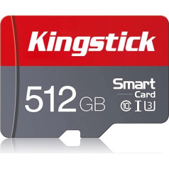 512 GB Micro SD karte, atmiņas karte, 512 GB, ātrgaitas TF karte, 10. klases mini SD adapteris viedtālruņiem, planšetdatoriem, kamerām, droniem, Dash Cam kamerām