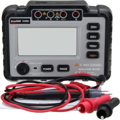 iplusmile 1 Satz Isolationswiderstandstester Elektronisches Megaohmmeter Digitales Megaohmmeter Lcd-megohm-meter Megaohmmeter Mit Messleitungen Megaohmmeter Mit Lcd-anzeige Abs Black