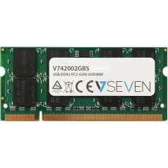 V7 V742002GBS Piezīmjdatoru DDR2 SO-DIMM zibspuldze 2GB (533MHZ, CL5, PC2-4200, 200pin, 1.8 Volt)