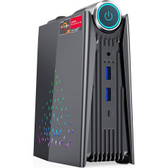 ACEMAGICIAN Mini PC AMD Ryzen 7 5800U (līdz 4,4 GHz), 16 GB DDR4 512 GB SSD M.2 Micro Desktop dators ar 3 režīmu regulēšanu