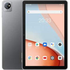 Blackview Tab 7, 10,1 collu Android 12 planšetdators ar HD+ IPS displeju, četrkodolu, 5 GB RAM + 64 GB ROM (1 TB ārējais SD), 6580 mAh akumulators, 5 MP + 2 MP dubultkamera, WiFi Bluetooth Type-C, dubultais skaļrunis, pelēks