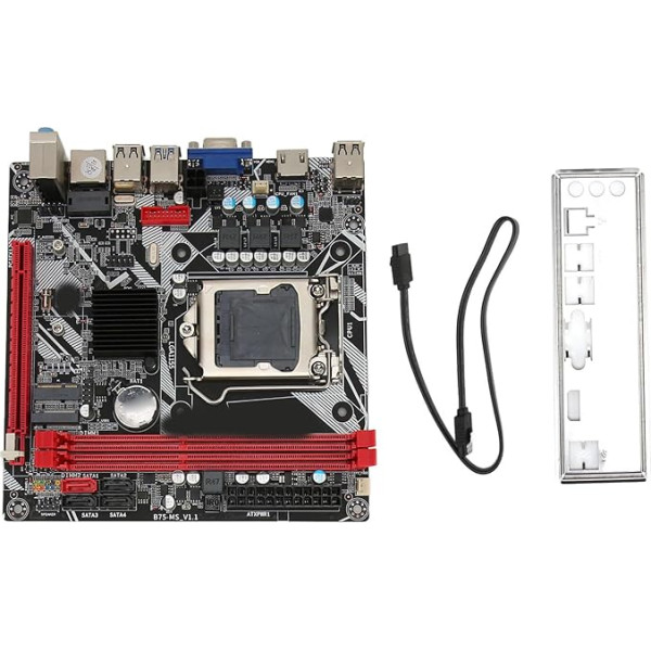 ciciglow LGA 1155 datoru pamatplate, B75 MS Desktop pamatplate DDR3 atmiņa NVME M.2 WiFi M.2 USB3.0 SATA3.0 ITX pamatplate