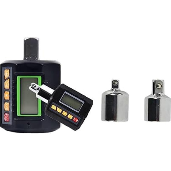 Digitaler Drehmomentschlüssel-Adapter 3-teiliger Drehmomentschlüssel-Tester mit Adapter 3-200 N.m Digital Meter Display Kopf Fahrrad Auto Reparatur Fahrrad Bitte für Automobil-, Fahrrad-, Heimwerker-