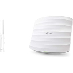 TP-Link EAP225 āra AC1200 gigabitu WLAN piekļuves punkts dārzam Balts & EAP225 AC1350 WLAN piekļuves punkts (Dual Band 1350 Mbit/s ar MU-MIMO, Omada SDN, profesionāls Mesh WLAN) Balts