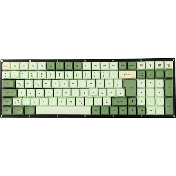 YMDK Matcha Dye Sub ZDA PBT Keycap XDA V2 vācu franču franču spāņu Spānija ISO Keycaps for MX Keyboard 104 87 61 96 KBD75 80 GK64 68 Keychron