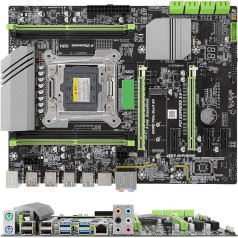 Desktop Motherboard, X99 LGA2011-3 DDR4 Computer Desktop Motherboard, CR2032 Computer Desktop Board for X99 Chipset