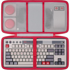 co2CREA Hart Tragbare Schutzhülle Etui Tasche für 8Bitdo Retro Mechanical Keyboard,Hot Swappable Gaming Keyboard Tasche kompatibel Dual Super Programmable Buttons,Nur Tasche