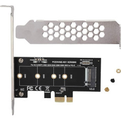 PCI-E uz M.2 paplašināšanas kartes paplašinājuma adaptera kartes adapteris, PCIe x1 adapteris ar skrūvējamu zema profila 3.0 joslu uz NGFF M-Key SSD Nvme AHCI PCI-Express adaptera karte M2 NVME cietajiem diskiem