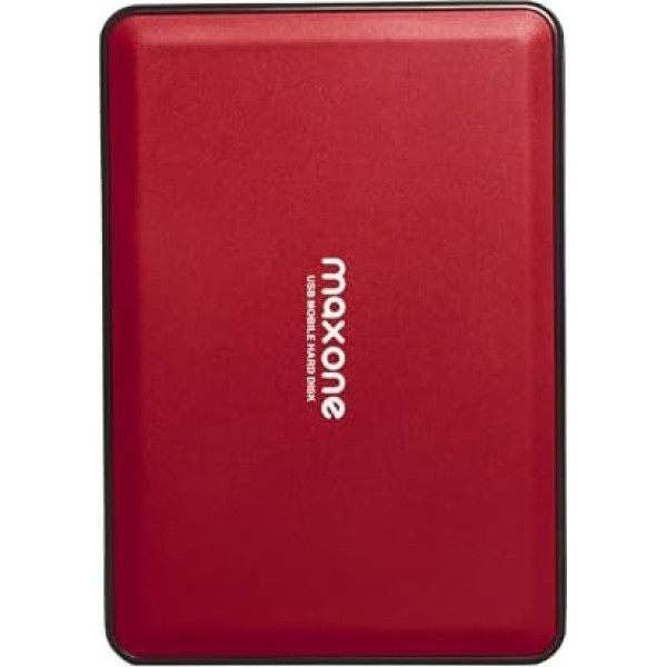 Maxone portatīvais ārējais cietais disks 250 GB USB 3.0 2,5 collu cietā diska krātuve galddatoram, klēpjdatoram, MacBook, Chromebook, sarkans