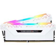 Corsair Vengeance CMW16GX4M2D3600C18W RGB PRO 16GB (2 x 8GB) DDR4 3600 (PC4-28800) C18 atmiņas modulis - balts