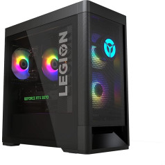 Lenovo Legion Tower 5 spēļu galddators (AMD Ryzen 7 5800, 16 GB RAM, 1 TB SSD, NVIDIA GeForce RTX 3070, Windows 11 Home) Melns + Premium Care + tastatūra + pele Melns