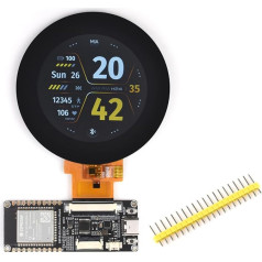 Waveshare ESP32-S3 RGB LCD Driver Board with 480 x 480 2.1 Inch TFT RGB Round Display Single Point Touch, Equipped with 32-Bit 240MHz LX7 Dual-Core Processor, 8MB PSRAM and Flash, W-Fi & Blue-T