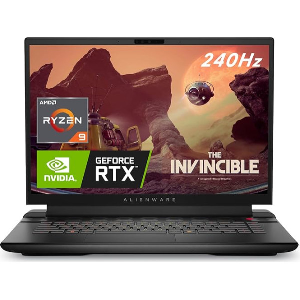 Alienware m16 spēļu klēpjdators, 16 collu, 240 Hz, QHD+, AMD Ryzen 9 7845HX, 16 GB RAM, 1 TB SSD, NVIDIA GeForce RTX 4070, tumšs metālisks mēness