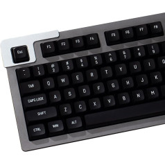 Black Keycaps Doubleshot MSA profils 150 taustiņi Pielāgotie taustiņi 61/64/68/84/87 mehāniskās spēļu klaviatūras tastatūrai